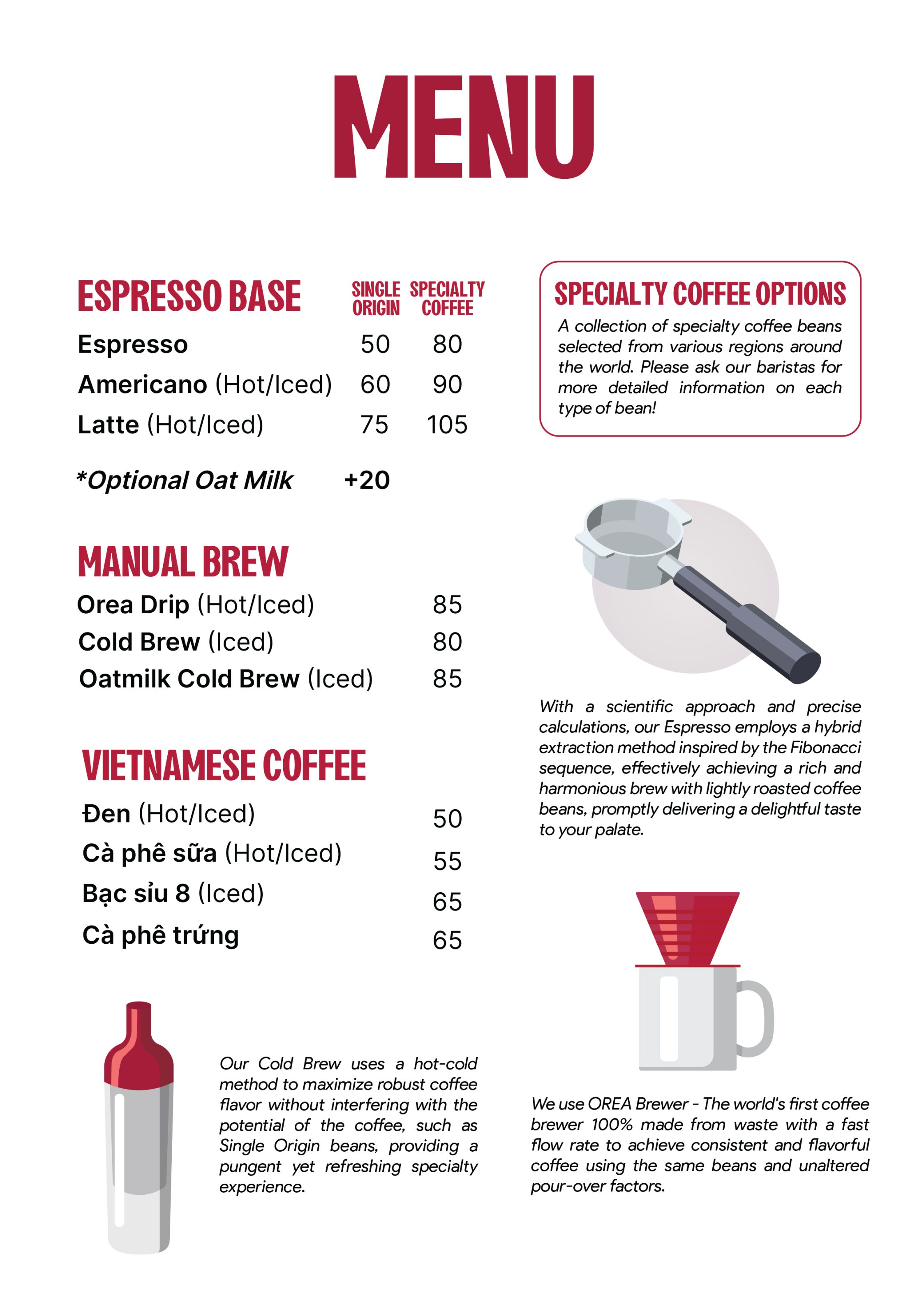 Menu Specialty Coffee page 2